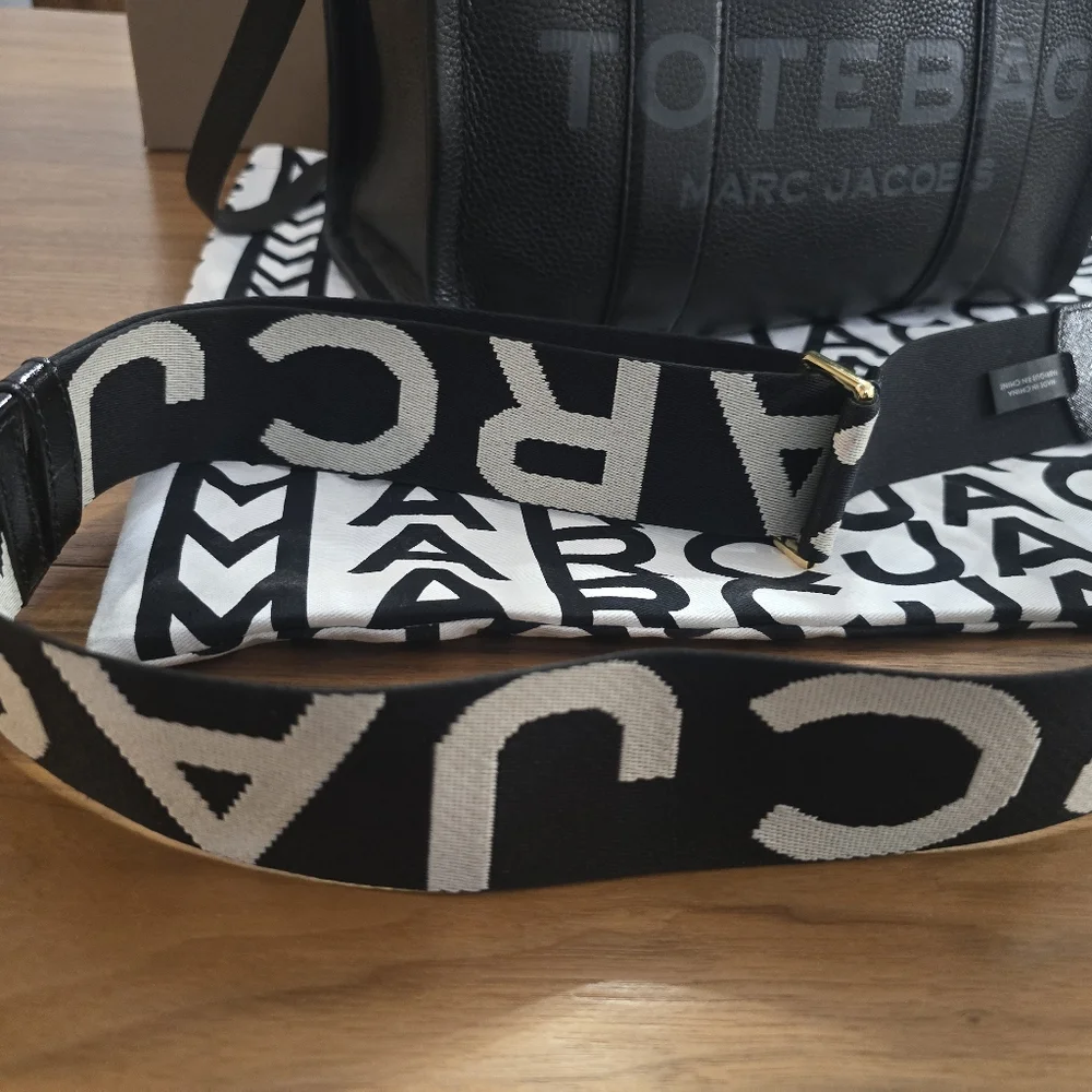 Marc Jacobs Black Leather Briefcase